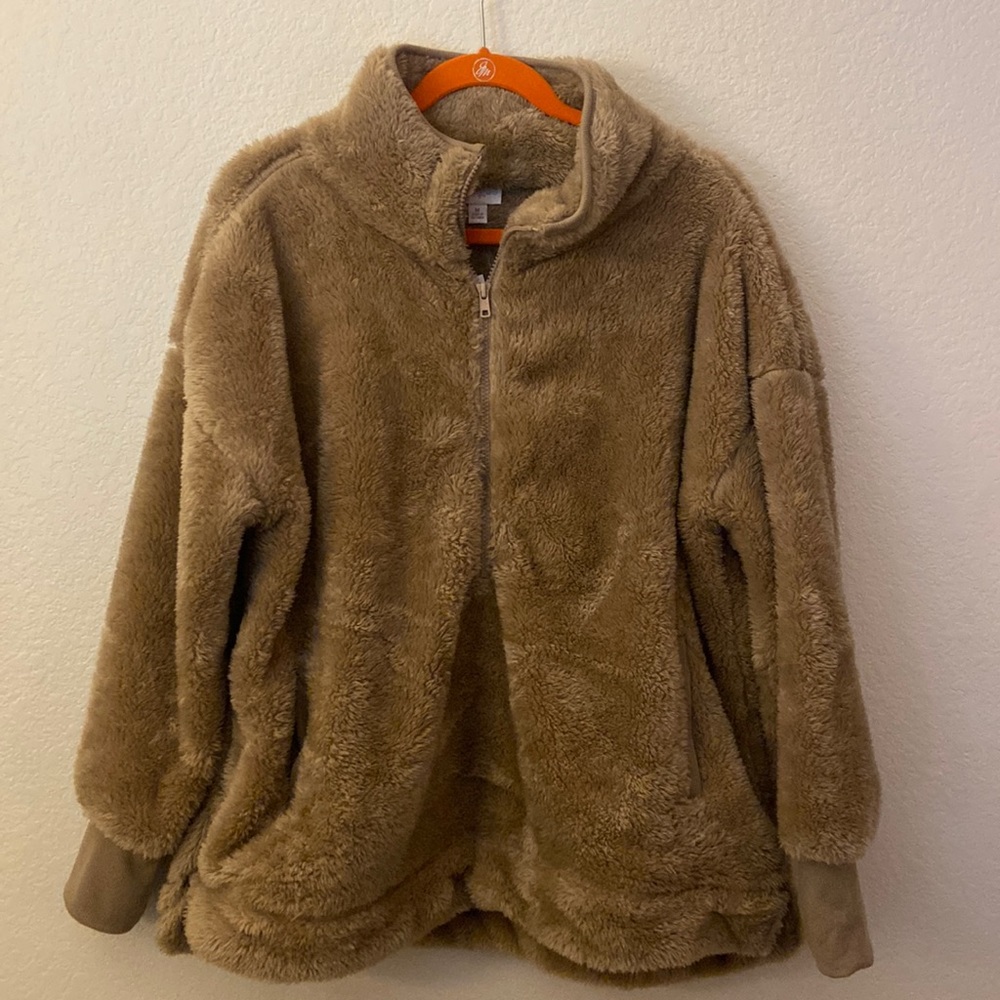 Brown Soft Fluffy Coat
